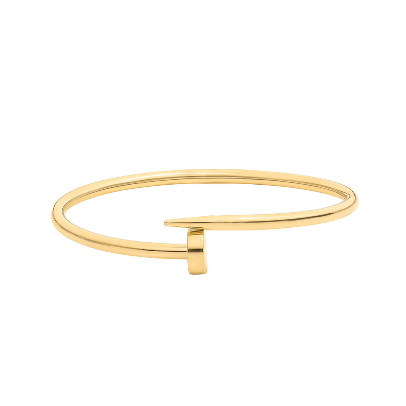 بنگل طلا 18 عیار زنانه ماوی گالری مدل میخ بولد