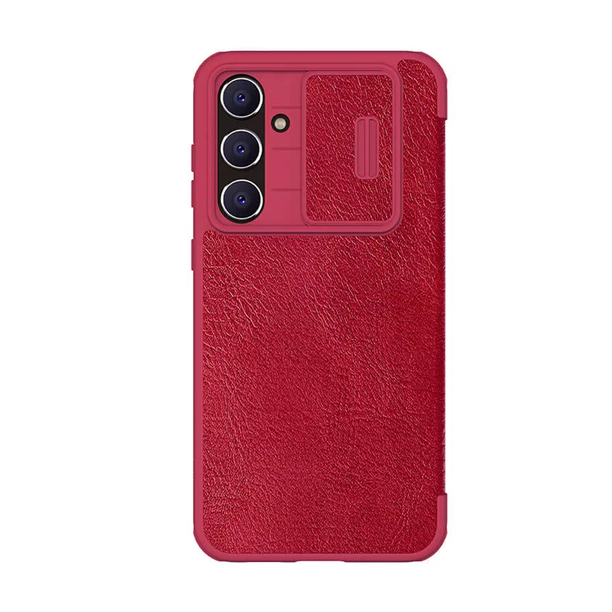 کاور گوشی سامسونگ Galaxy S23 FE نیلکین مدل Qin Pro Leather-قرمز