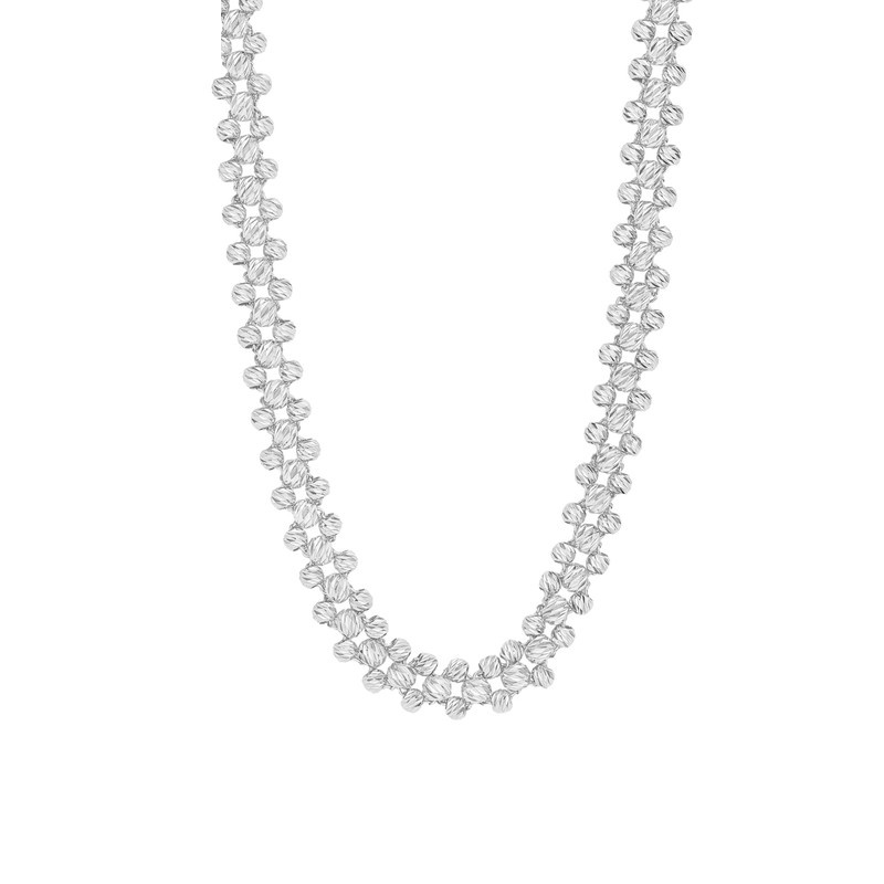 گردنبند طلا 18 عیار زنانه با زنجیر البرنادو ماوی گالری مدل رویال مارشال صدف