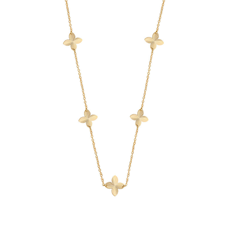 گردنبند طلا 18 عیار زنانه ماوی گالری مدل روبرتو الحمبرا 5