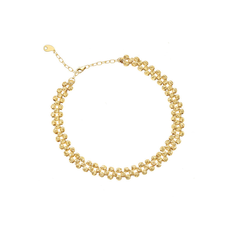 دستبند طلا 18 عیار زنانه ماوی گالری مدل البر رویال اشکی دستبند طلا 18 عیار زنانه ماوی گالری مدل البر رویال اشکی