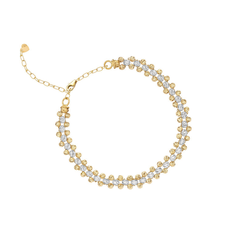 دستبند زنجیری طلا 18 عیار زنانه ماوی گالری مدل البر رویال ترکیبی مارشال دستبند زنجیری طلا 18 عیار زنانه ماوی گالری مدل البر رویال ترکیبی مارشال