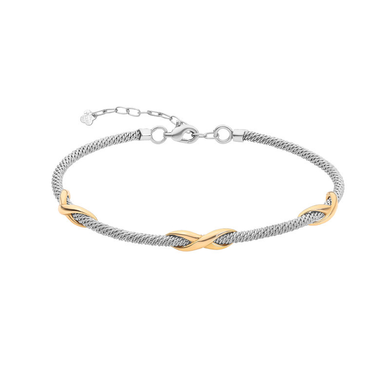 دستبند النگویی طلا 18 عیار زنانه ماوی گالری مدل مت صدف و یورمن دستبند النگویی طلا 18 عیار زنانه ماوی گالری مدل مت صدف و یورمن