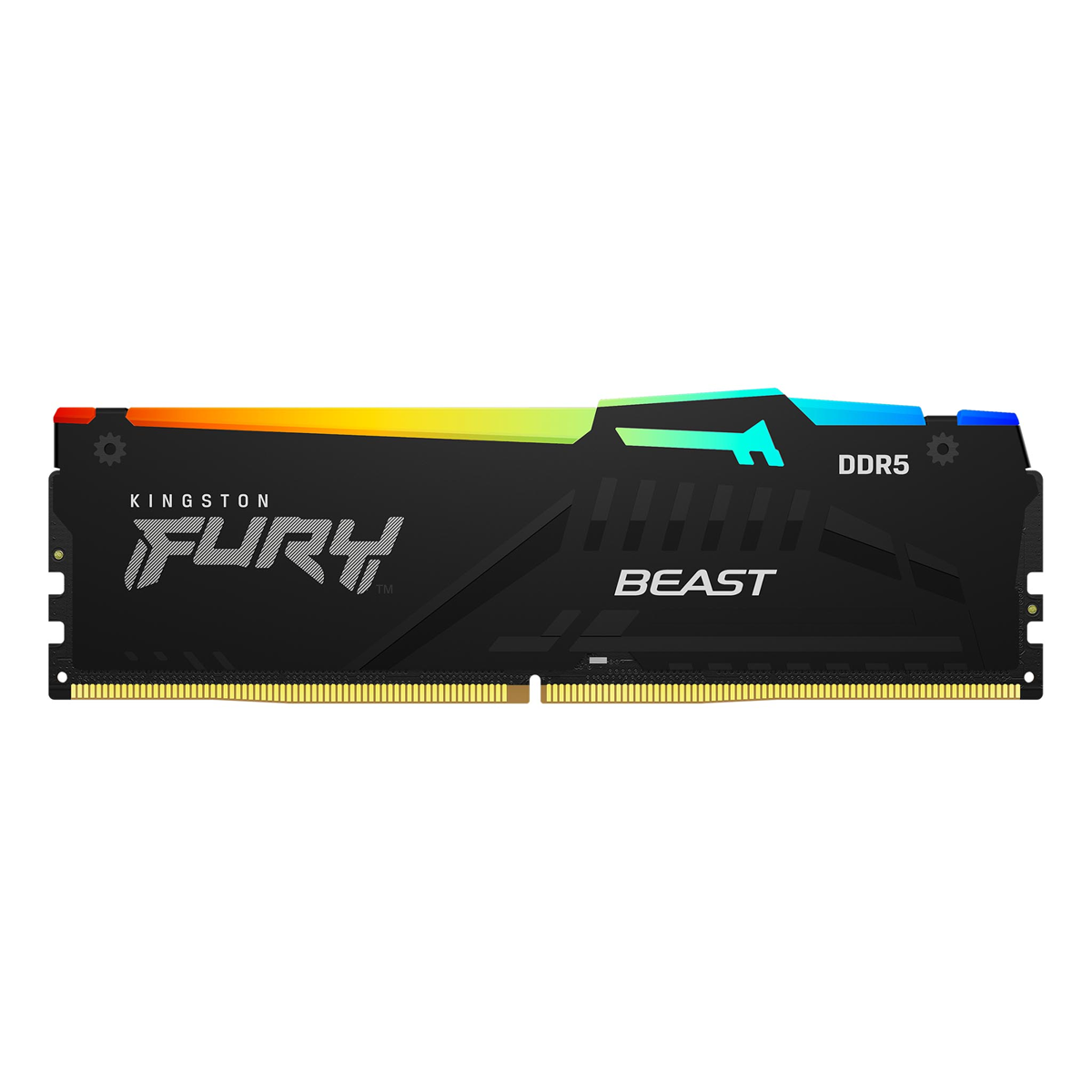 رم کامپیوتر DDR5 تک کاناله 5200 مگاهرتز CL40 کینگستون مدل FURY Beast RGB ظرفیت 8 گیگابایت