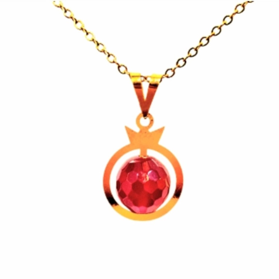 آویز طلا 18 عیار زنانه طرح انار یلدا