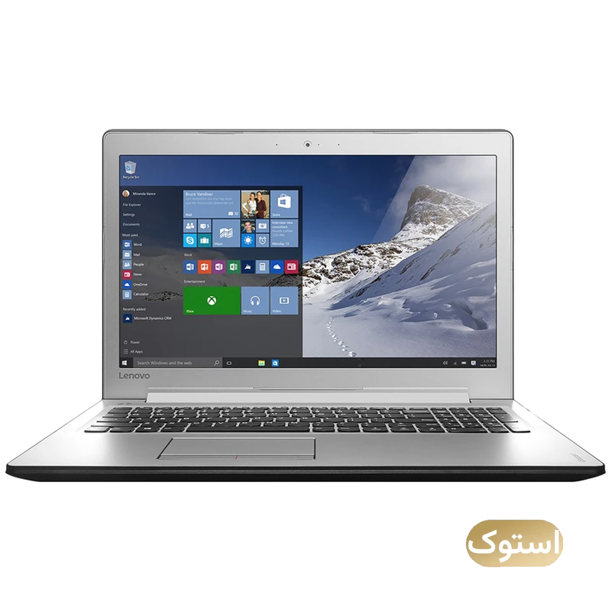 لپ تاپ استوک USED - لنوو 15 اینچی مدل IP510 i5 6200U 12GB 256GB - مشکی