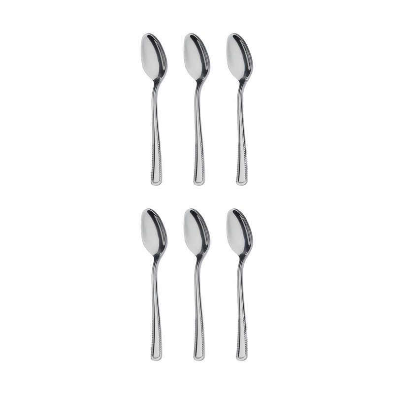 قاشق چای خوری صنايع استيل ايران مدل مودنا بسته 6 عددی قاشق چای خوری صنايع استيل ايران مدل مودنا بسته 6 عددی