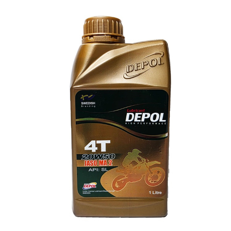 روغن موتور سیکلت مدل DEPOL-20W50-SL-MA2-1L حجم یک لیتر روغن موتور سیکلت مدل DEPOL-20W50-SL-MA2-1L حجم یک لیتر