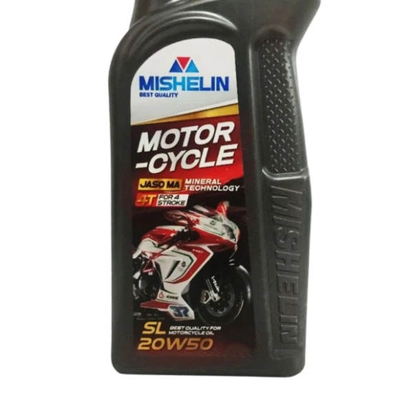 روغن موتور سیکلت میشلین مدل 20w50 SL MA حجم 1.3 لیتر