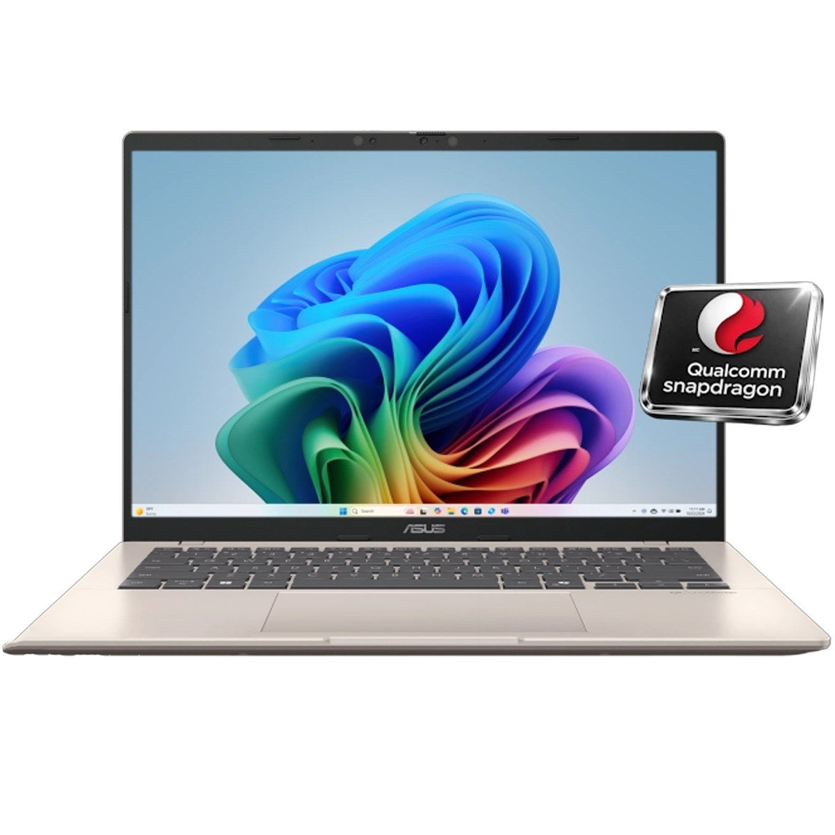 لپ تاپ ایسوس 14 اینچی مدل Vivobook X1407QA SnapDragon X126100 16GB 512GB-رزگلد