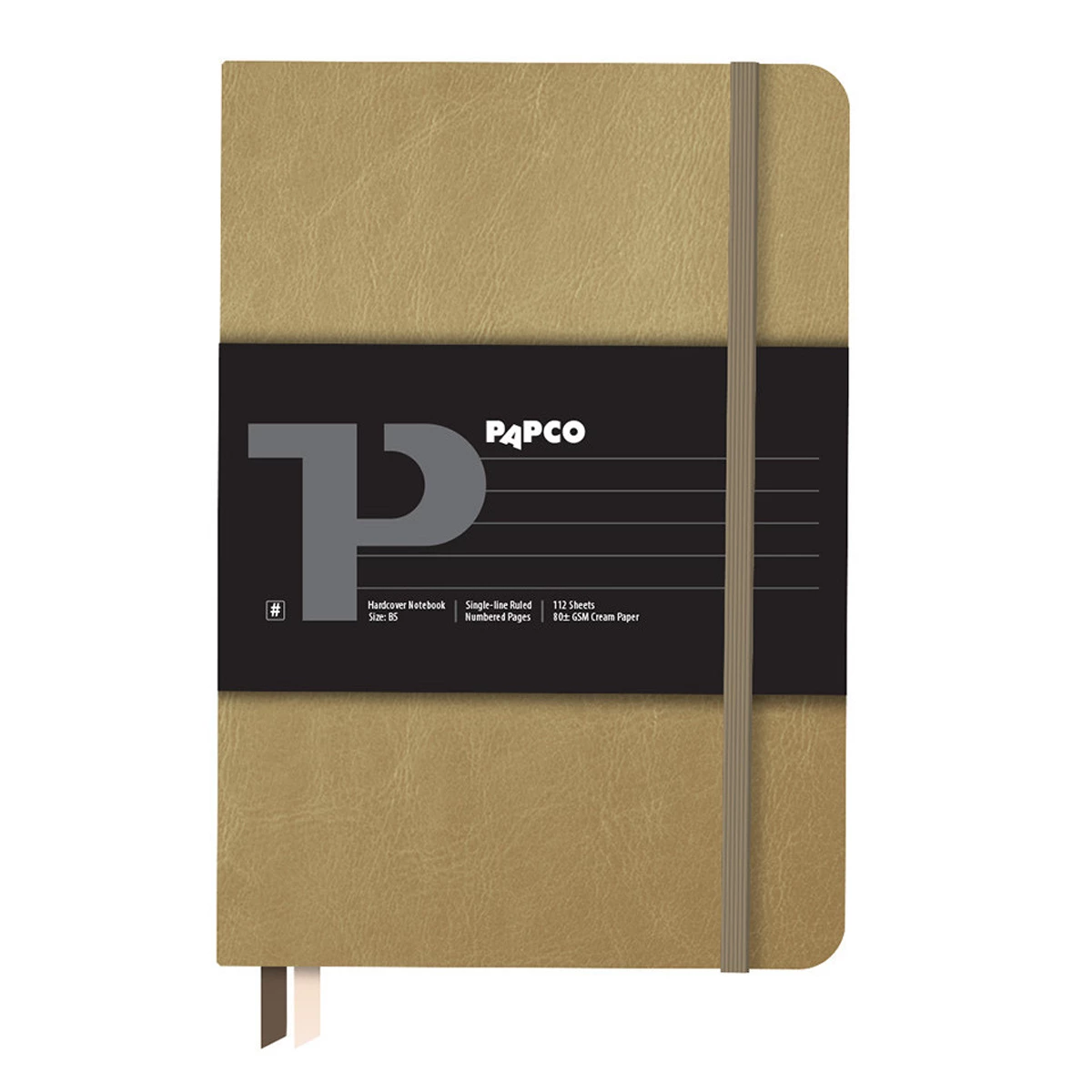 دفتر یک خط شماره دار 112 برگ پاپکو مدل PR-NH111 سایز B5-زرد