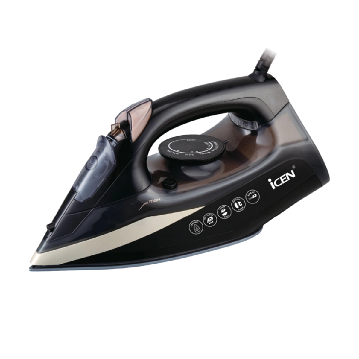 اتو بخار آیسن مدل E-165-مشکی