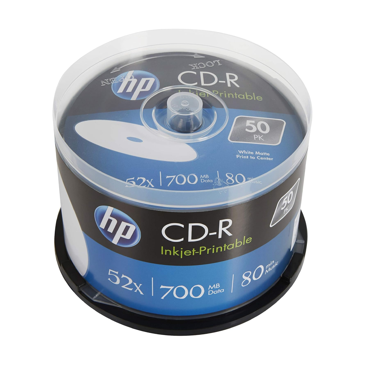 سی دی خام اچ پی مدل CD-R 52x بسته 50 عددی