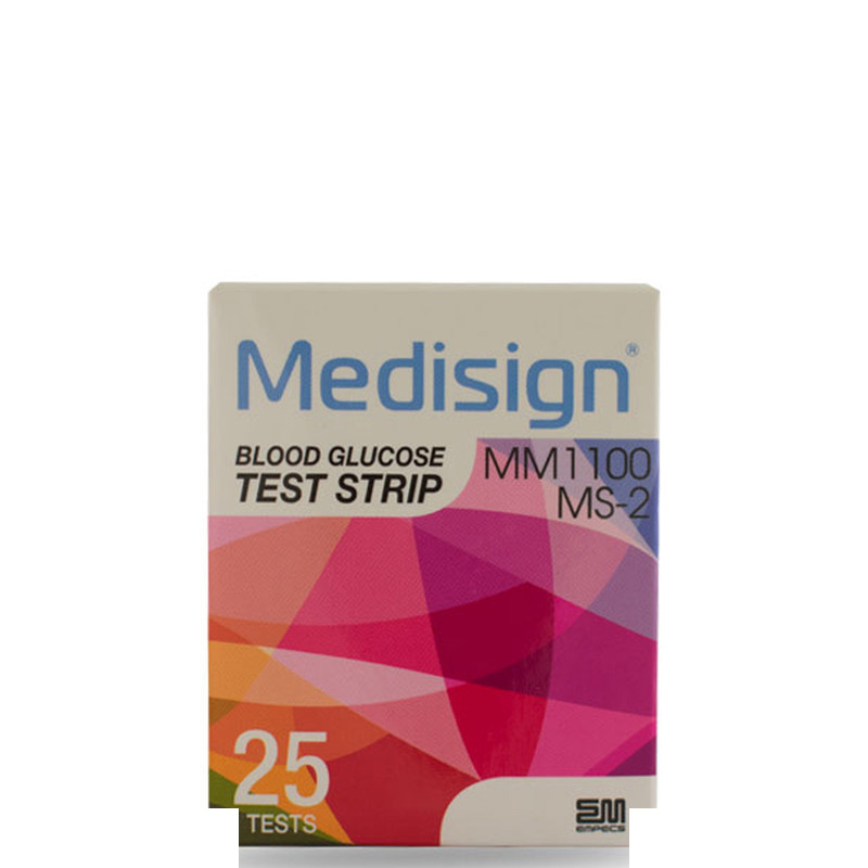 نوار تست قند خون مدیساین مدل MS-2 نوار تست قند خون مدیساین مدل MS-2