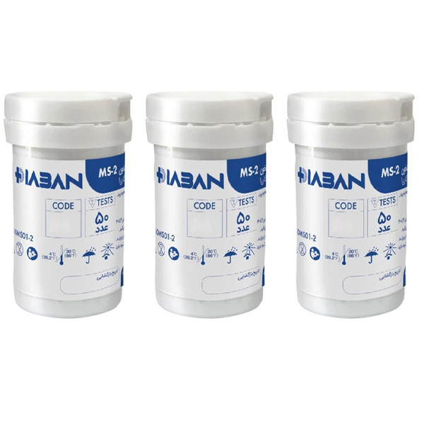 نوار دستگاه تست قند خون دیابان مدل MS-2 سازگار با دستگاه دیابان سه بسته 50 عددی نوار دستگاه تست قند خون دیابان مدل MS-2 سازگار با دستگاه دیابان سه بسته 50 عددی