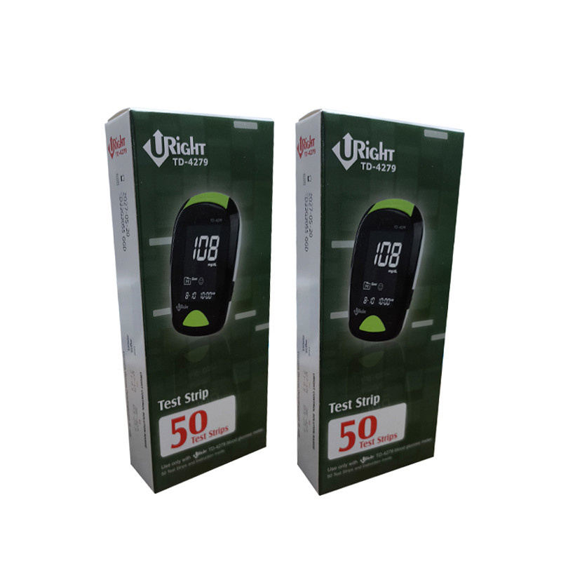 نوار تست قند خون یورایت مدل TD-4279 سازگار با دستگاه یورایت 4279 دو بسته 50 عددی نوار تست قند خون یورایت مدل TD-4279 سازگار با دستگاه یورایت 4279 دو بسته 50 عددی