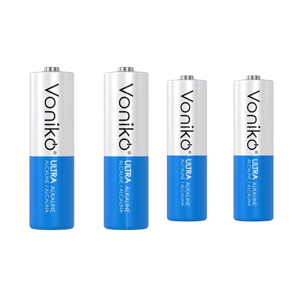 باتری قلمی ونیکو مدل LR6 بسته 2 عددی به همراه باتری نیم قلمی ونیکو مدل LR03 بسته 2 عددی