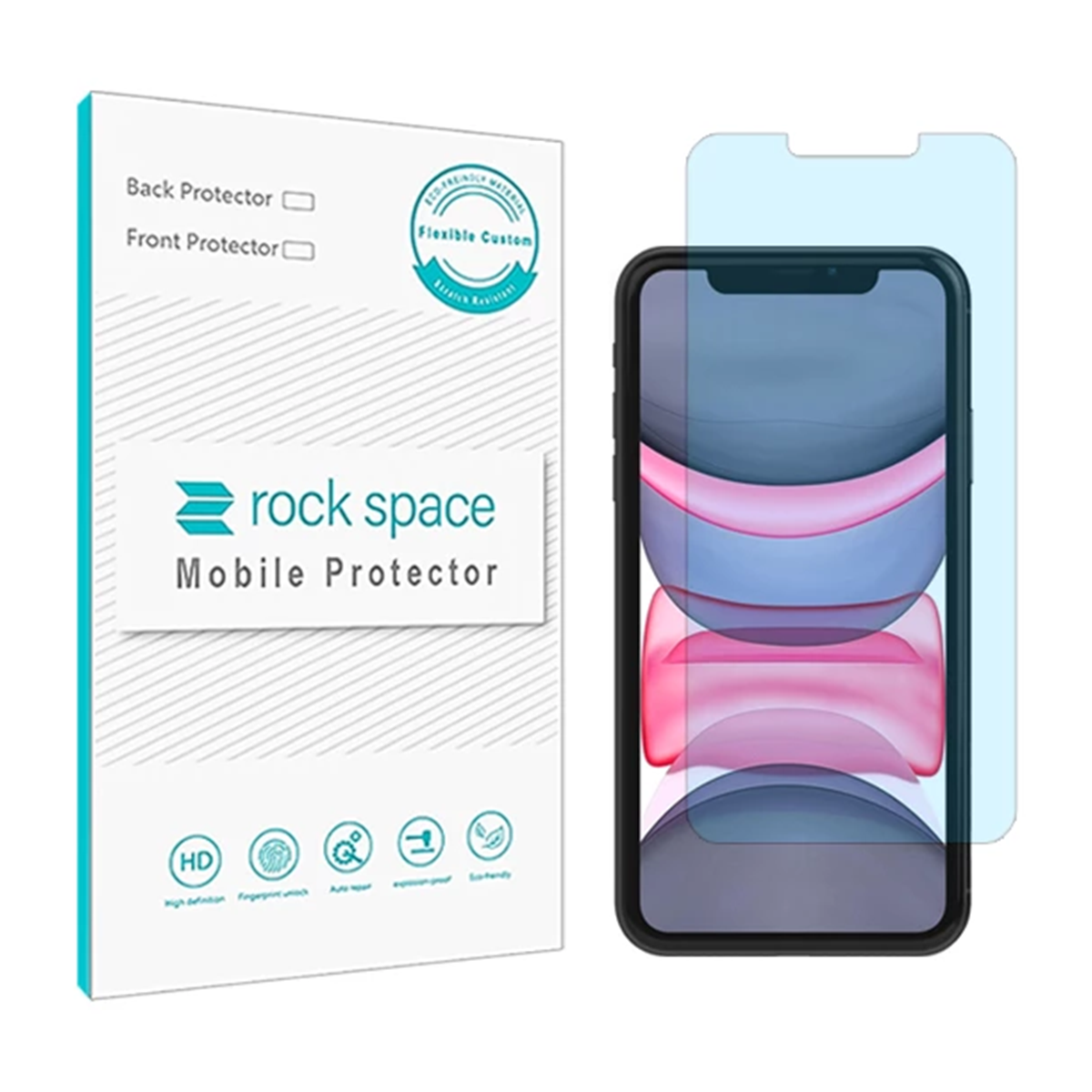 گلس گوشی اپل iPhone 11 راک اسپیس مدل HyBLU