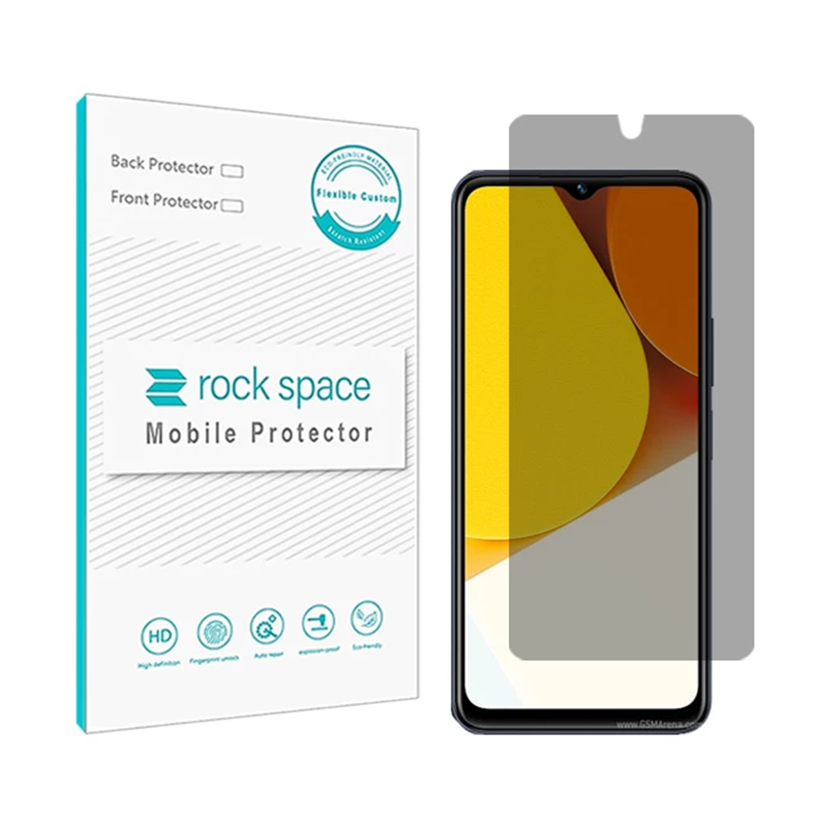 گلس حریم شخصی مات گوشی ویوو Y35 راک اسپیس مدل PRV