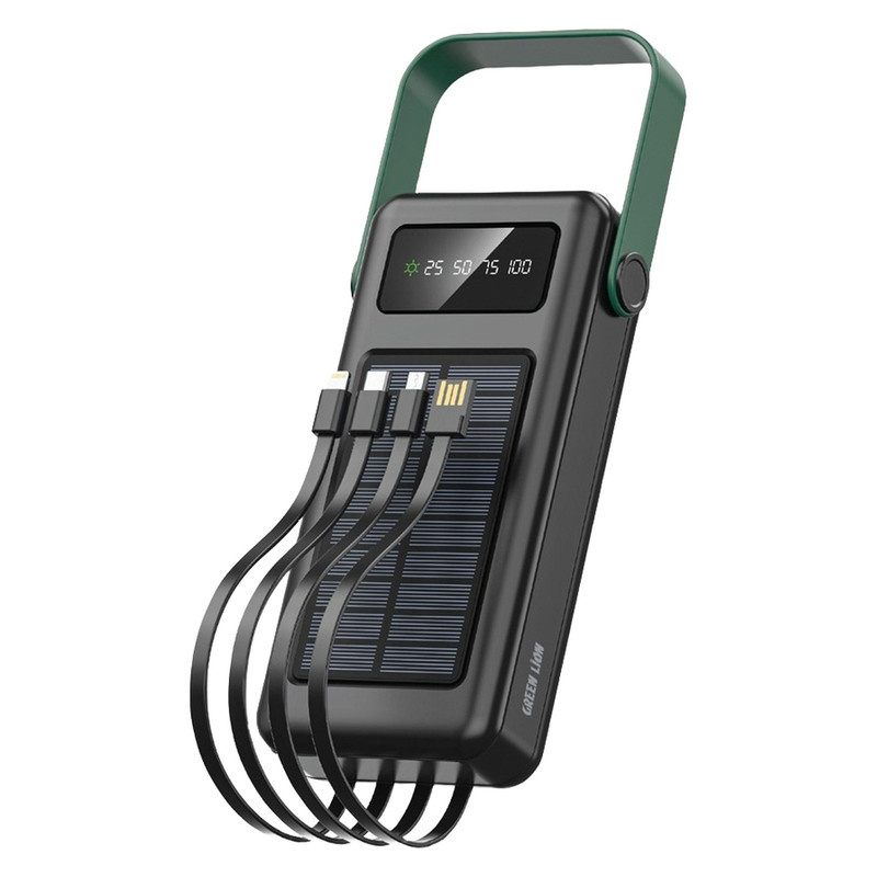 پاوربانک گرین لاین مدل Solar max با ظرفیت 30000 میلی آمپر بر ساعت پاوربانک گرین لاین مدل Solar max با ظرفیت 30000 میلی آمپر بر ساعت