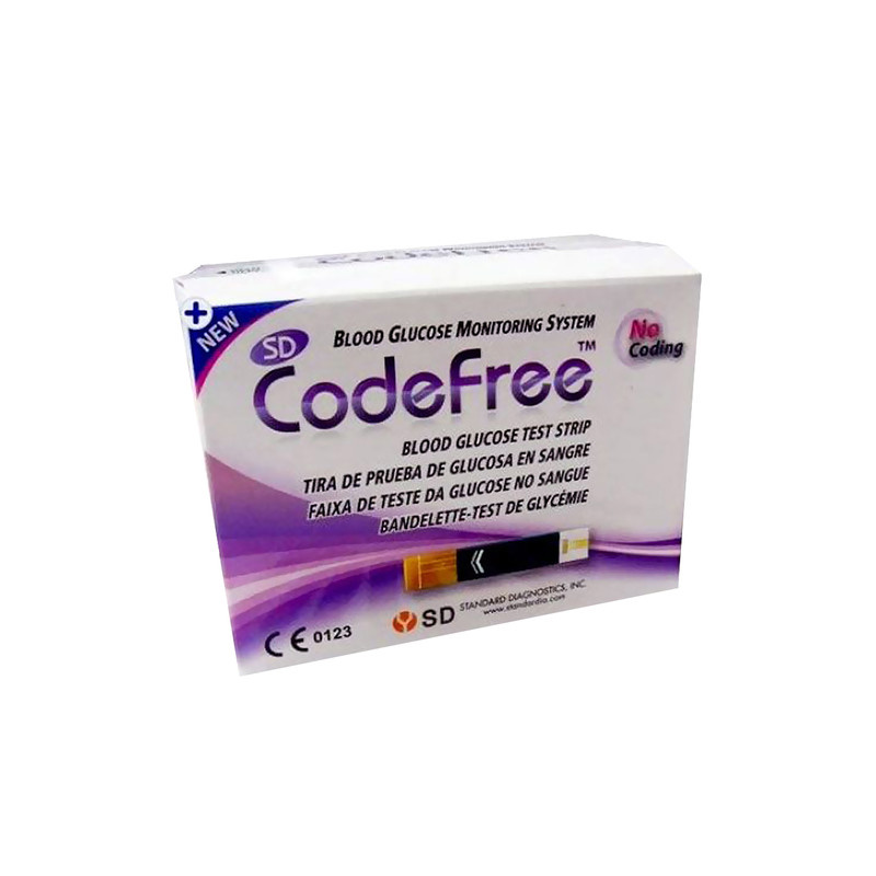 نوار تست قند خون اس دی بایوسنسور مدل codefree نوار تست قند خون اس دی بایوسنسور مدل codefree