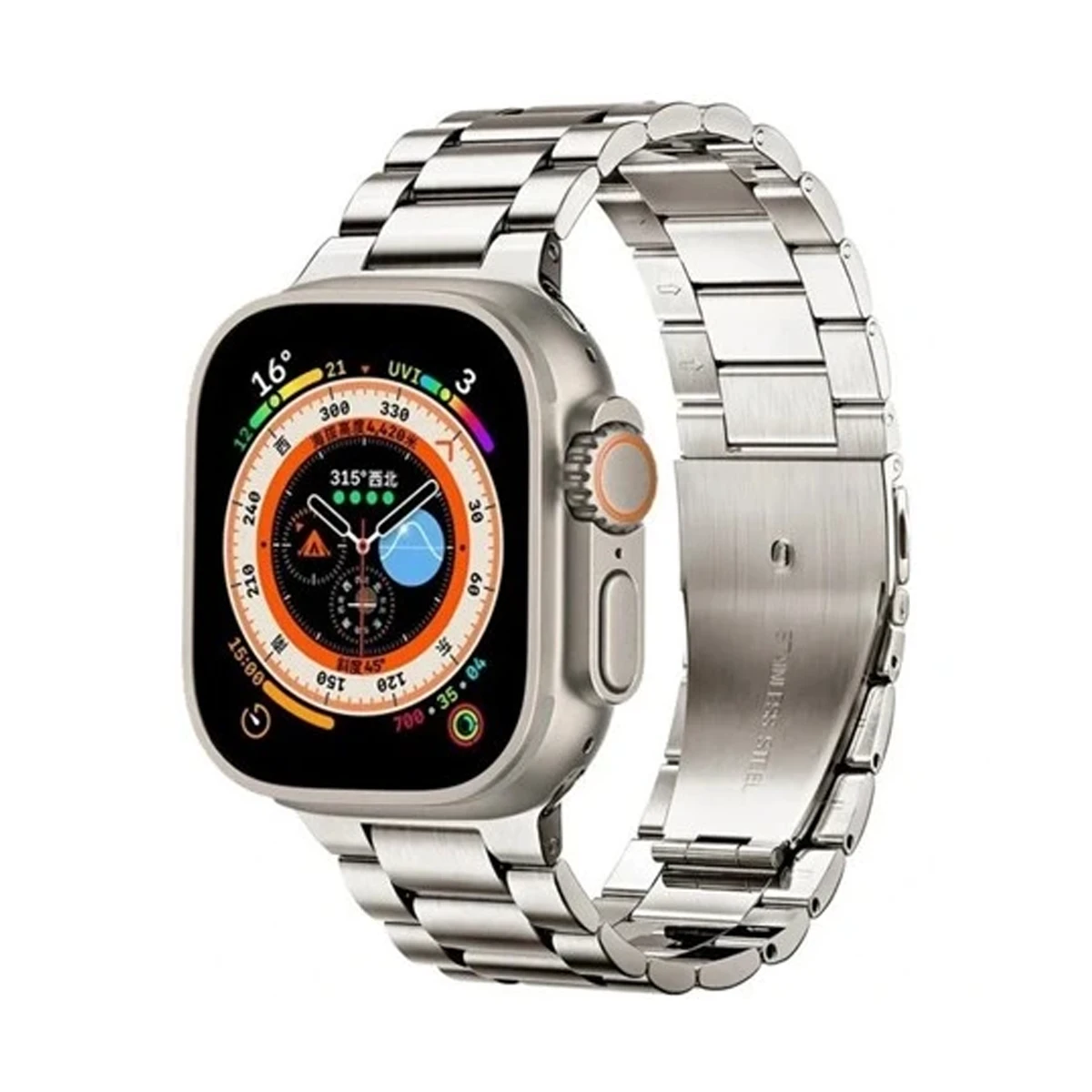 ساعت هوشمند ویسمی مدل WS-80 Ultra 3-بدنه مشکی بند مشکی