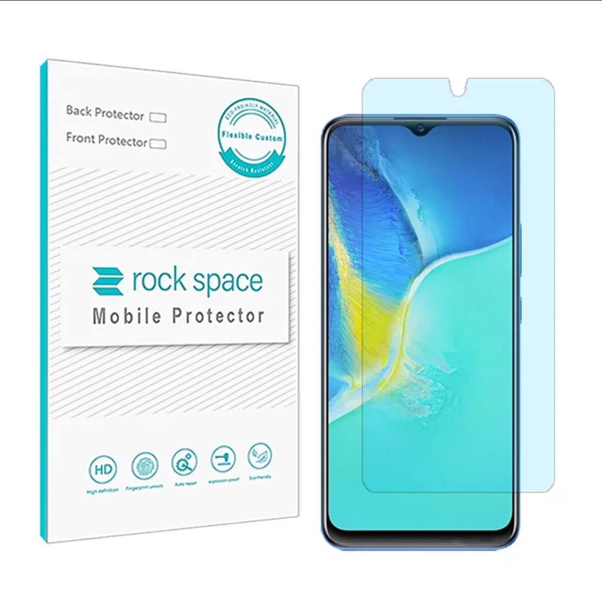 گلس گوشی ویوو Y30 5G راک اسپیس مدل BLU