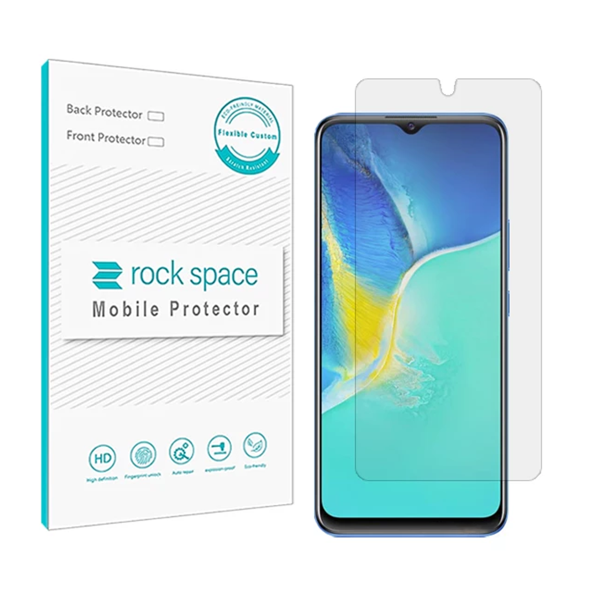 گلس گوشی ویوو Y30 5G راک اسپیس مدل Hydrogel HGL