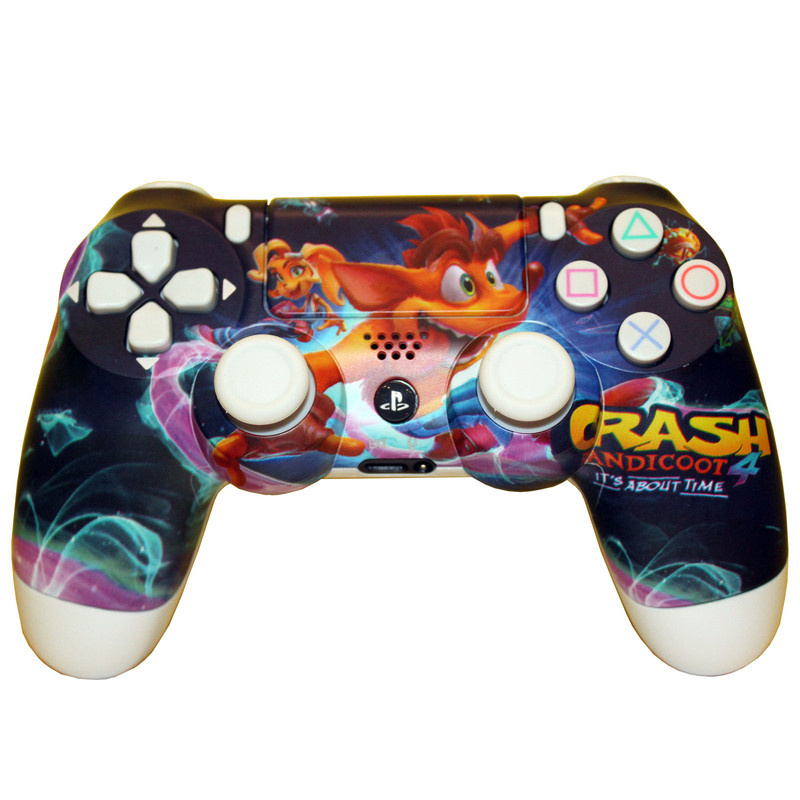 دسته بازی پلی استیشن 4 مدل DualShock4 طرح Crash Bandicoot 4 دسته بازی پلی استیشن 4 مدل DualShock4 طرح Crash Bandicoot 4