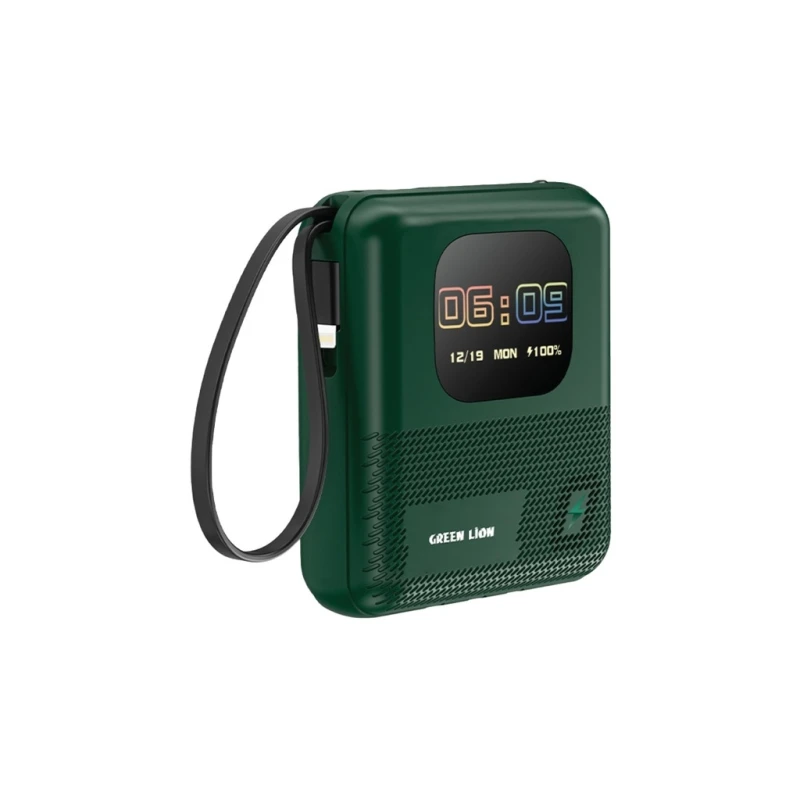 پاوربانک گرین لاین مدل Green Lion Smart Touch Screen ظرفیت 10000 میلی آمپر ساعت-سبز پاوربانک گرین لاین مدل Green Lion Smart Touch Screen ظرفیت 10000 میلی آمپر ساعت-سبز