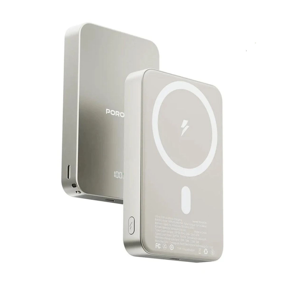 پاوربانک پرودو مدل PDPB15W ظرفیت 10000 میلی‌ آمپر ساعت-بژ