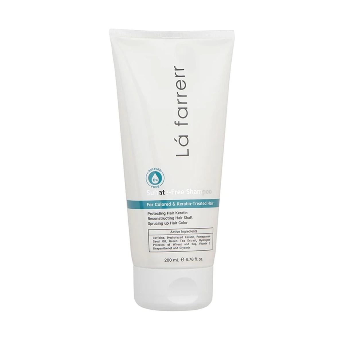 شامپو بدون سولفات لافارر مدل کراتینه مناسب موهای رنگ شده حجم 200 میلی‌ لیتر
