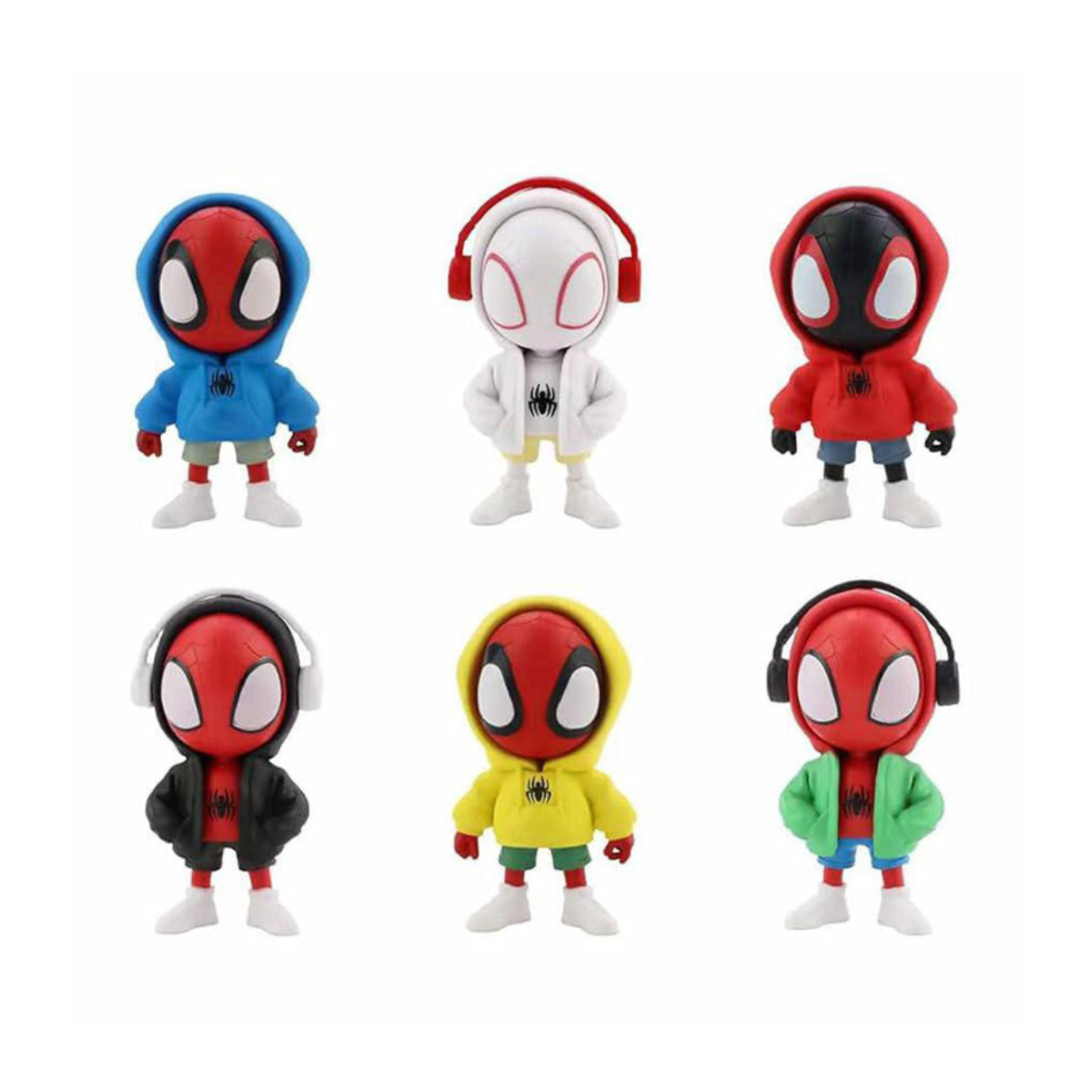 اکشن فیگور مدل اسپایدرمن بسته 6 عددی کد F2- اکشن فیگور مدل اسپایدرمن بسته 6 عددی کد F2-
