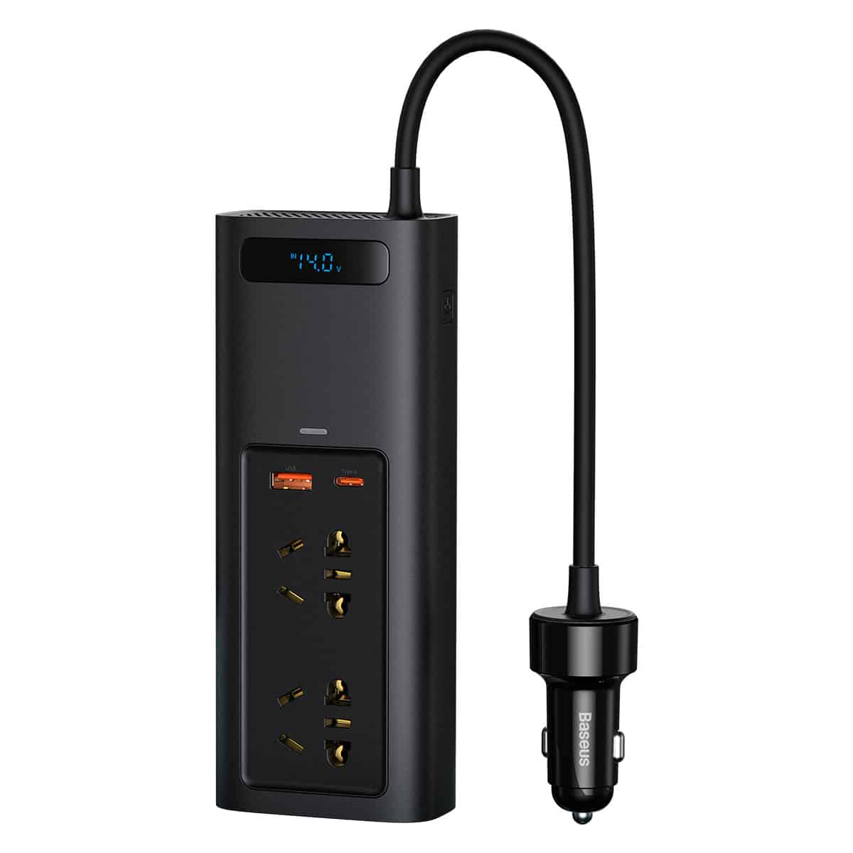 شارژر فندکی باسئوس مدل Power Inverter CRNBQ-A توان 150 وات-مشکی