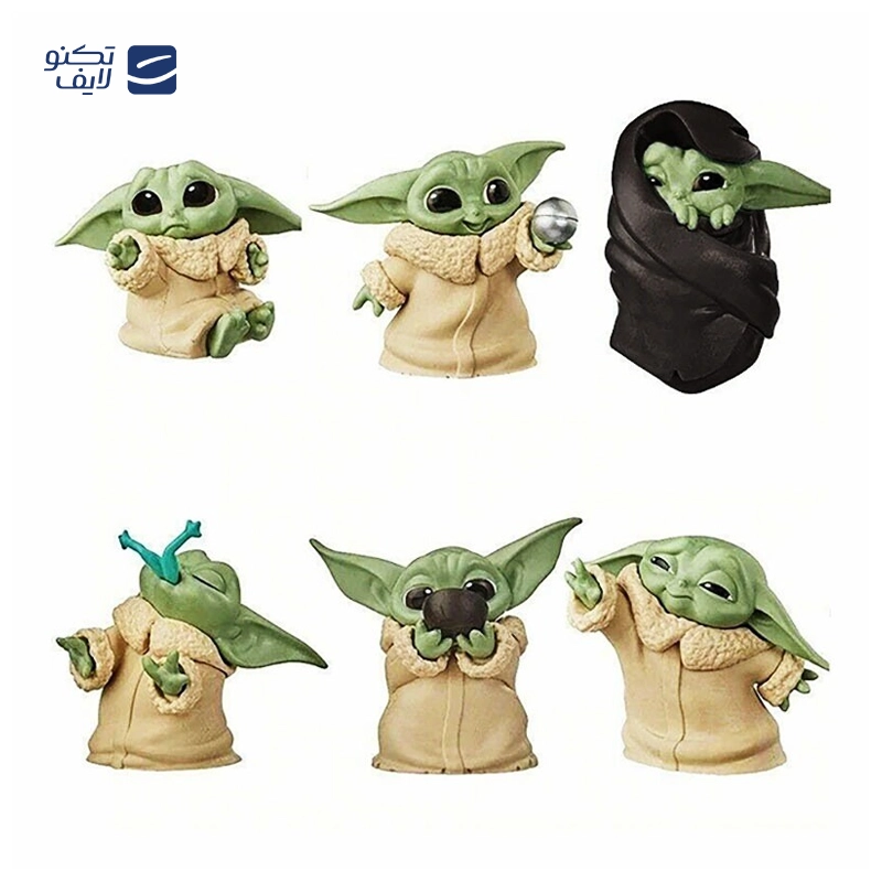 اکشن فیگور طرح بی بی یودا کد SBT414 بسته 6 عددی