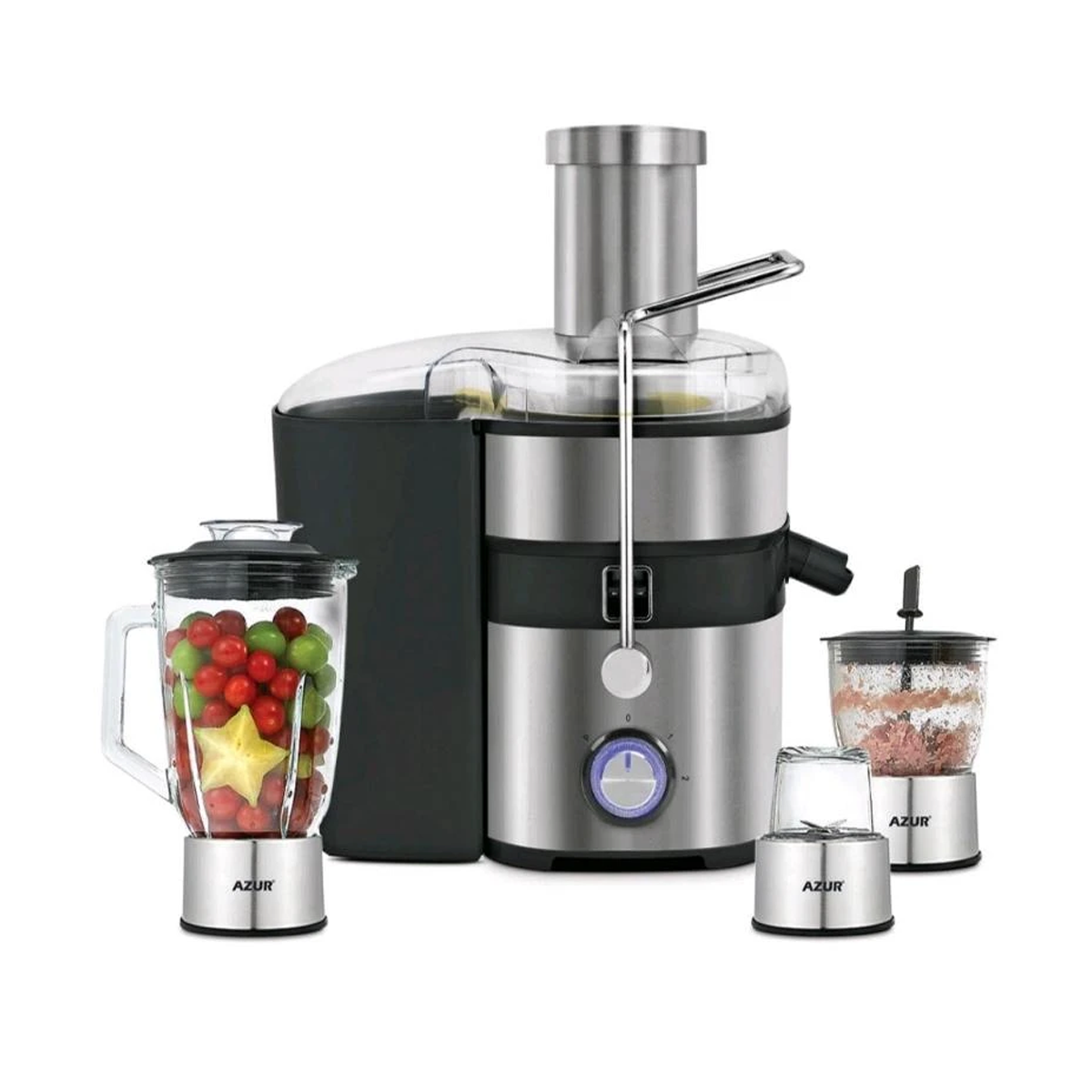 آبمیوه گیری آزور مدل AZ-201JB-استیل آبمیوه گیری آزور مدل AZ-201JB-استیل