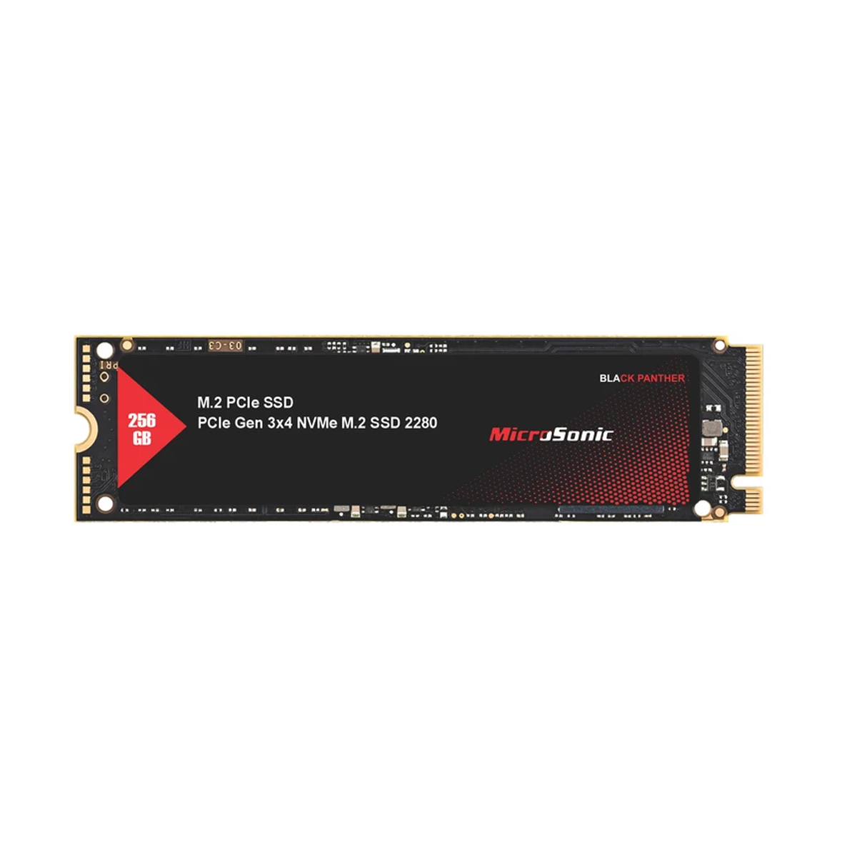اس اس دی اینترنال PCIe Gen3 x4 میکروسونیک مدل BLACK PANTHER ظرفیت 256 گیگابایت-مشکی