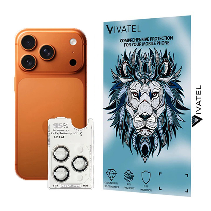 محافظ لنز دوربین فلزی ویواتل مدل Ninthpro مناسب برای گوشی اپل iPhone 17 Pro Max محافظ لنز دوربین فلزی ویواتل مدل Ninthpro مناسب برای گوشی اپل iPhone 17 Pro Max