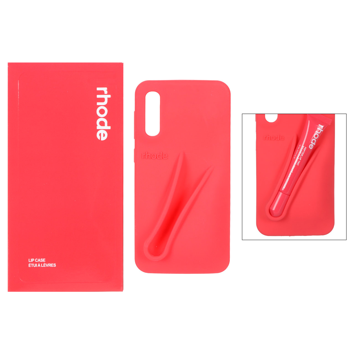 کاور گوشی سیلیکونی پاک کنی سامسونگ Galaxy A50 مدل Lip Case rhode به همراه لیپ گلاس رود کاور گوشی سیلیکونی پاک کنی سامسونگ Galaxy A50 مدل Lip Case rhode به همراه لیپ گلاس رود