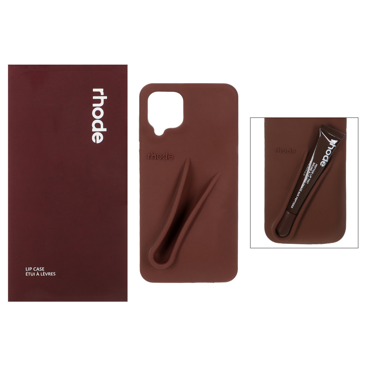 کاور گوشی سیلیکونی پاک کنی سامسونگ Galaxy F12 مدل Lip Case rhode به همراه لیپ گلاس رود کاور گوشی سیلیکونی پاک کنی سامسونگ Galaxy F12 مدل Lip Case rhode به همراه لیپ گلاس رود