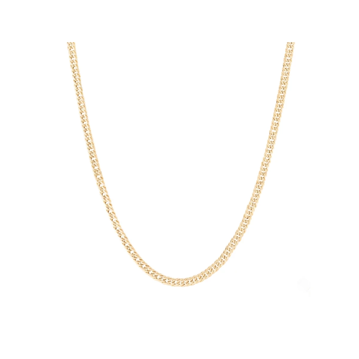 زنجیر طلا زنانه سور گالری مدل کارتیه ژاپنی (تخت) بافت گلستانه-8.30