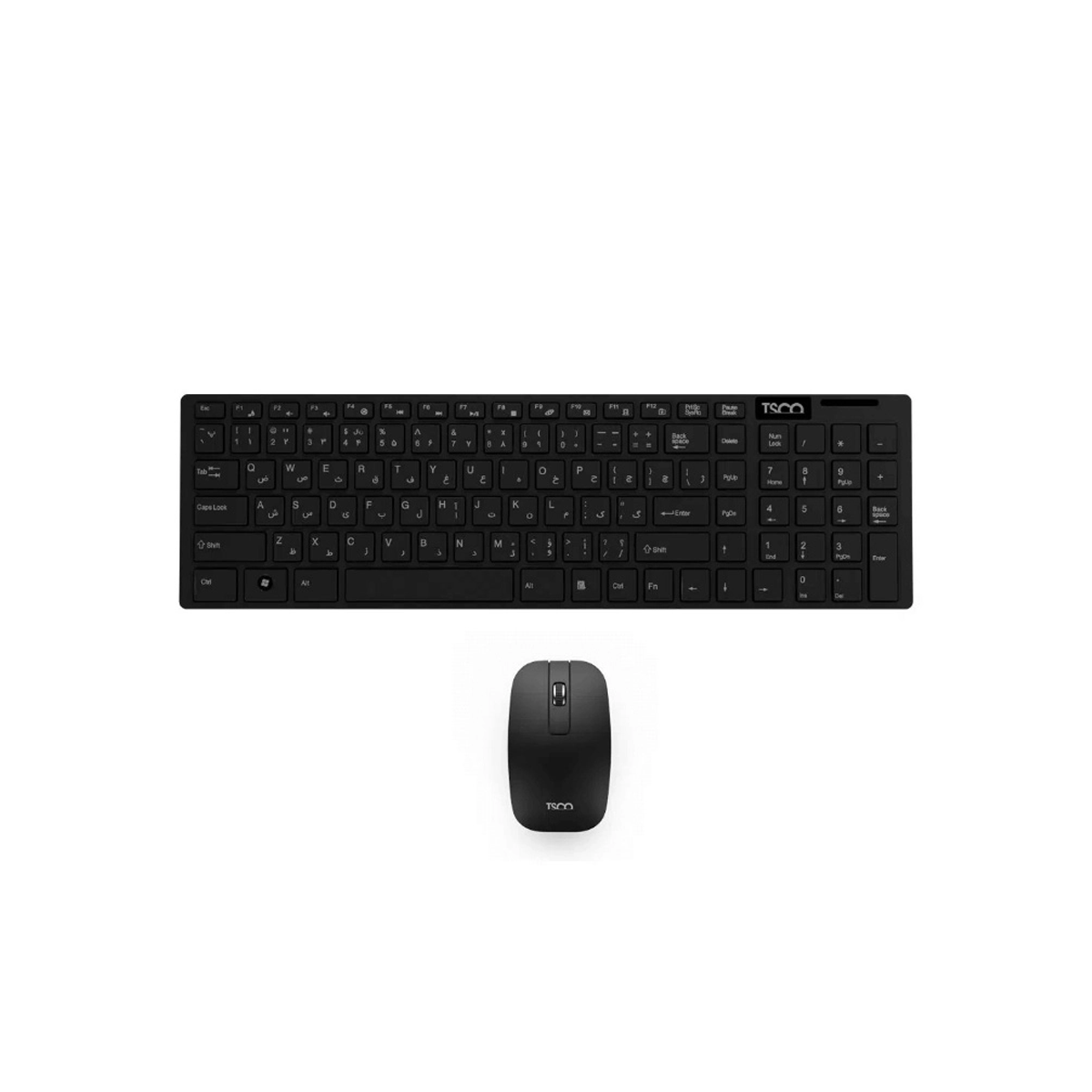 کیبورد و ماوس بی سیم تسکو مدل TKM7026W-مشکی