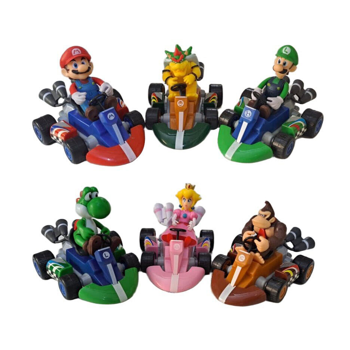 اکشن فیگور طرح ماریو ماشین کوکی عقب کش کد 238 بسته 6 عددی-