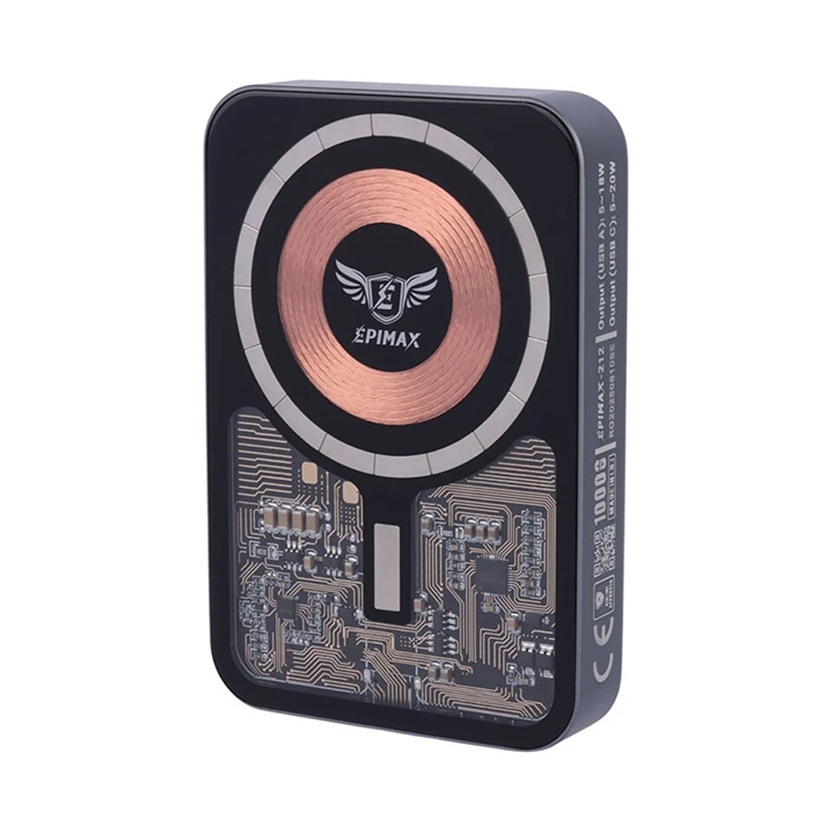 پاوربانک اپی مکس مدل EP-212 ظرفیت 10000 میلی آمپر ساعت-خاکستری پاوربانک اپی مکس مدل EP-212 ظرفیت 10000 میلی آمپر ساعت-خاکستری