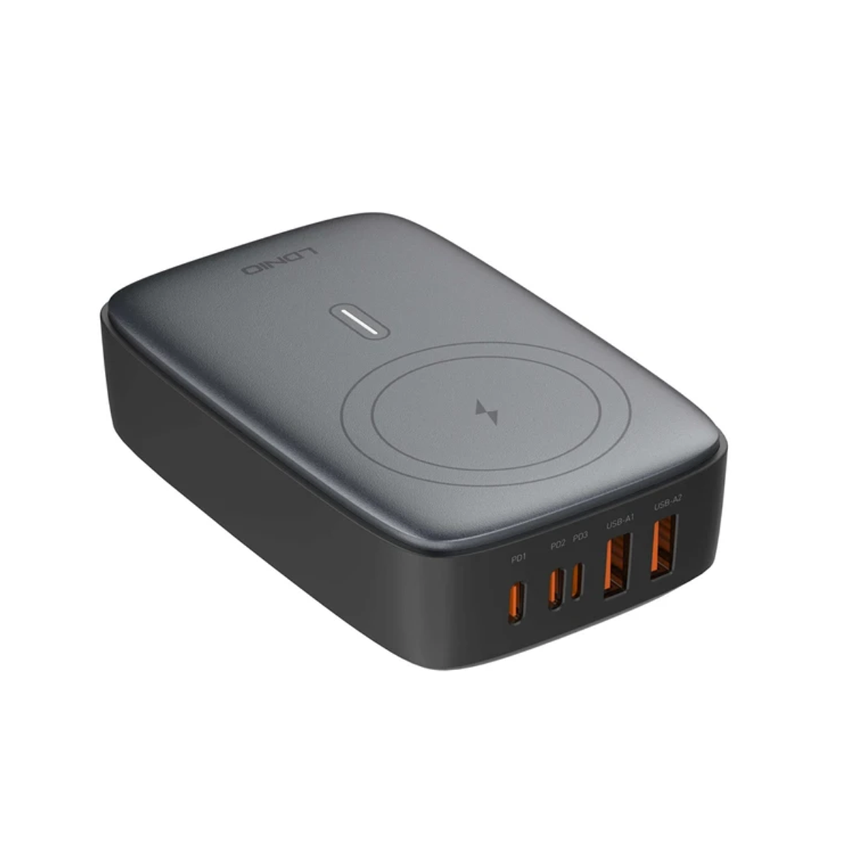 شارژر رومیزی الدینیو مدل GAN-6IN1-Q4010 توان 140 وات