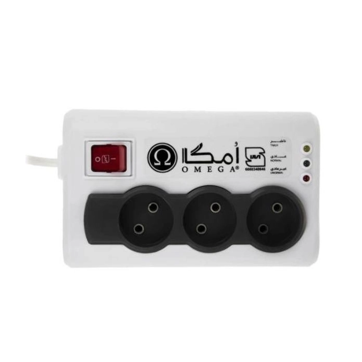 محافظ ولتاژ امگا مدل P3000-سفید محافظ ولتاژ امگا مدل P3000-سفید