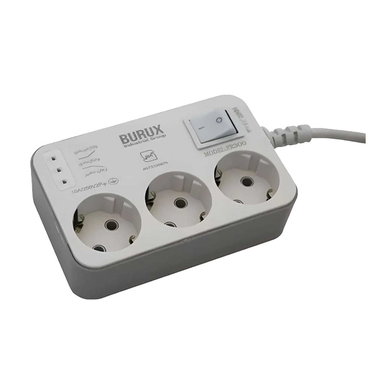 محافظ ولتاژ و چند راهی برق بروکس مدل PK300 محافظ ولتاژ و چند راهی برق بروکس مدل PK300