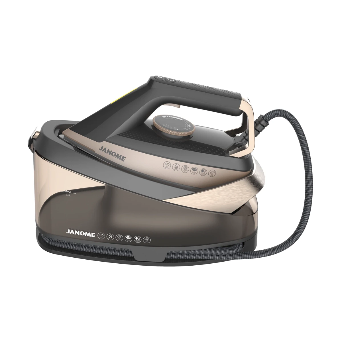 اتو مخزن دار ژانومه مدل SE1850-مشکی طلایی