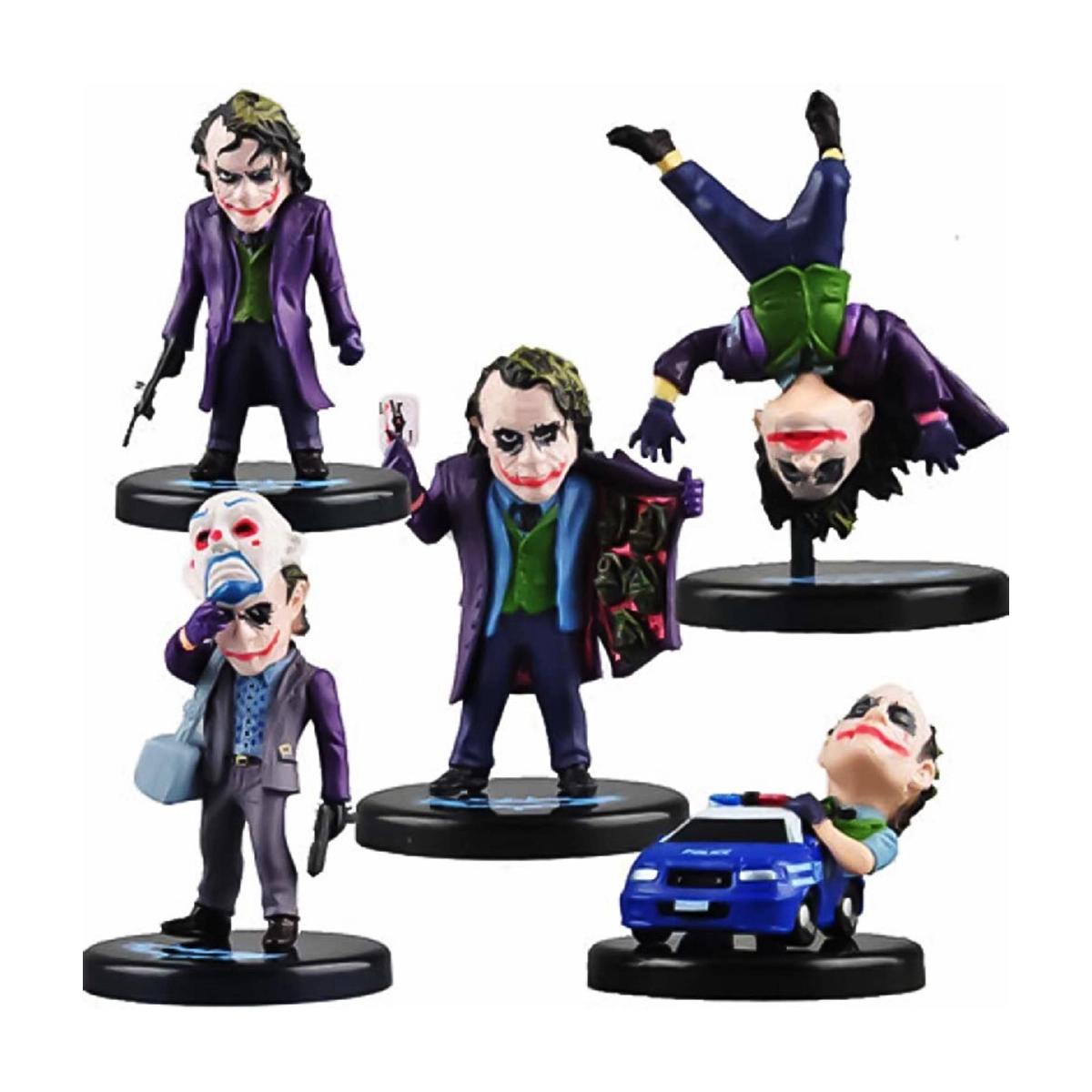 اکشن فیگور طرح Joker Dark Knight کد D14 بسته 5 عددی