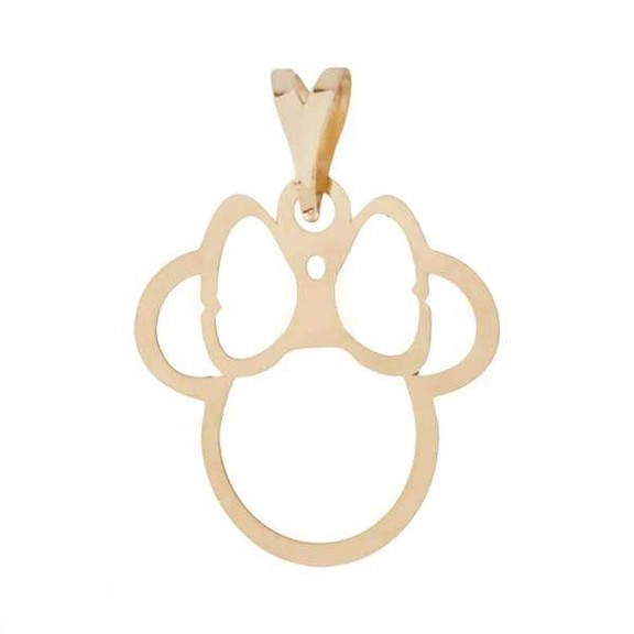 پلاک طلا 18عیار اپال گلد مدل  میکی موس 052